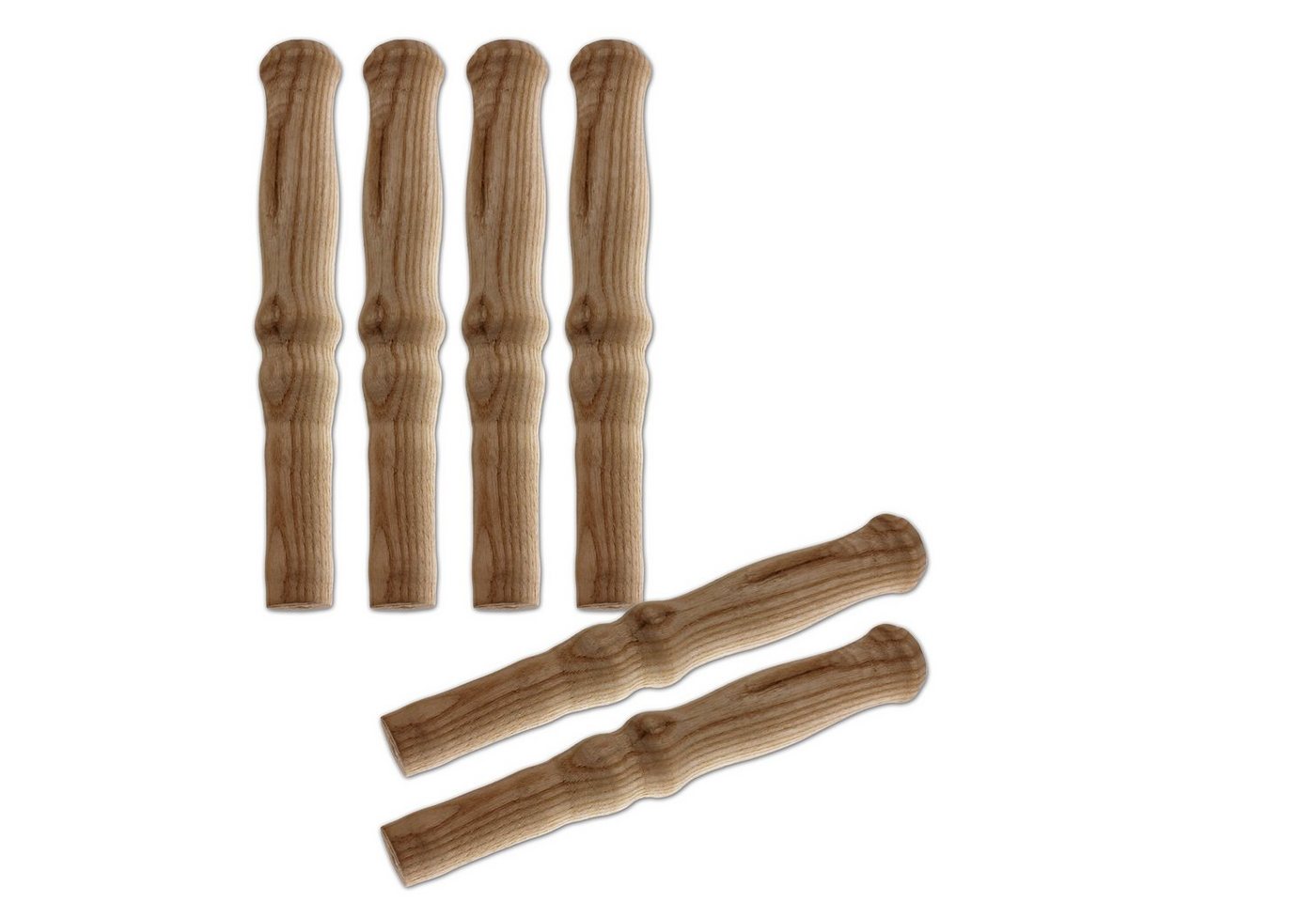 BigDean Stangengriff 6x Universal Holzgriffe Karrengriff Schiebkarre Schubkarrengriffe (Set, 6-St., Holzgriffe), Schubkarren, Schiebekarren, Sackkarren Bild 4
