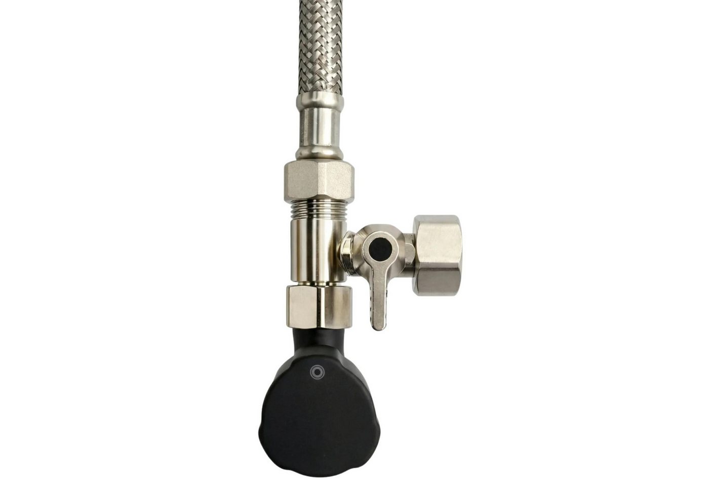 Neues Wasser T-Stück T-Stück Absperrventil 3/8" für Wasserfilter-Anschluss, für Umkehrosmose, Side-by-Side-Kühlschrank & Kaffeemaschine Bild 3
