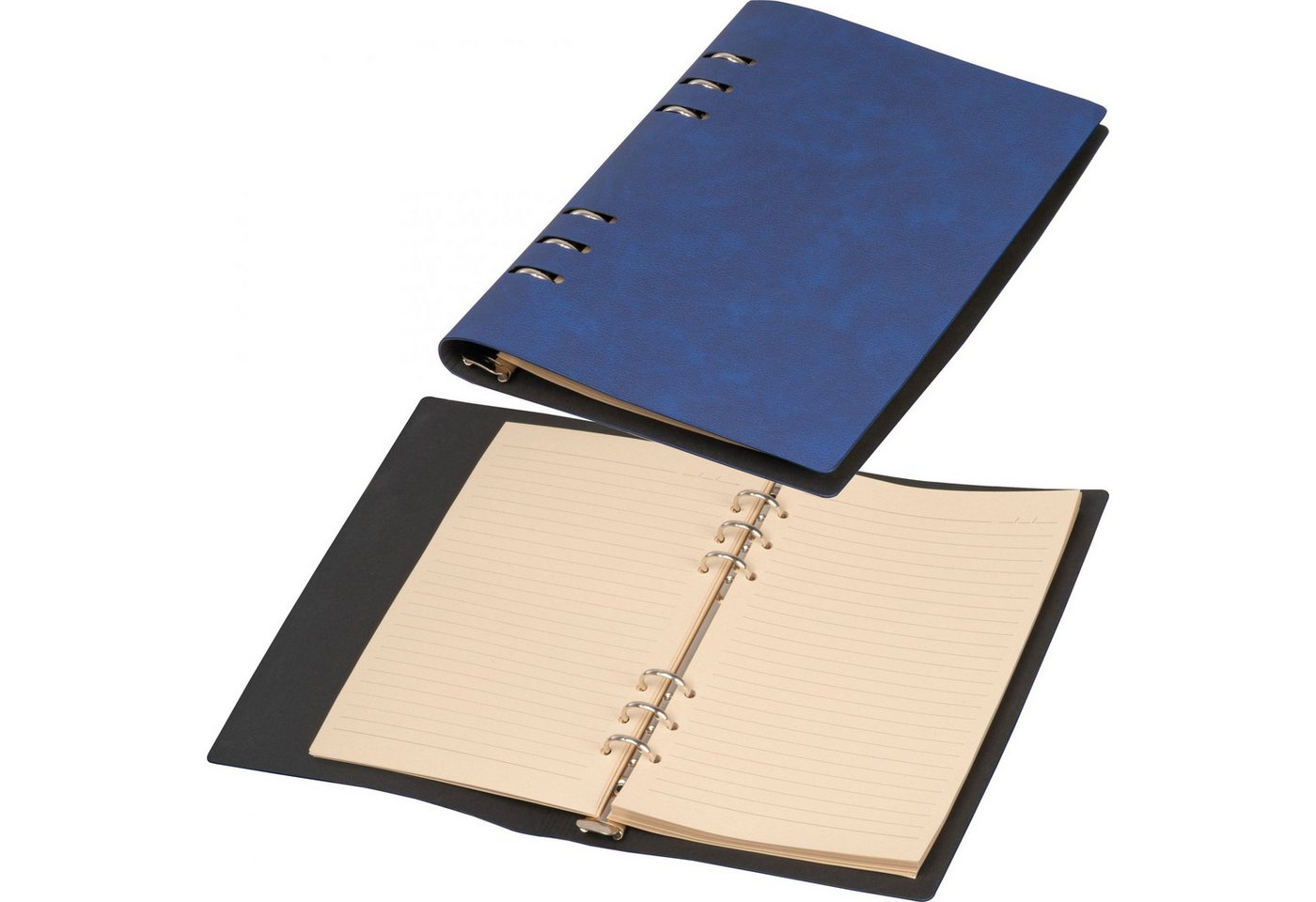 Macma Notizbuch Ringbuch / DIN A5 / Notizbuch mit 200 linierten Seiten / Farbe: dunkel