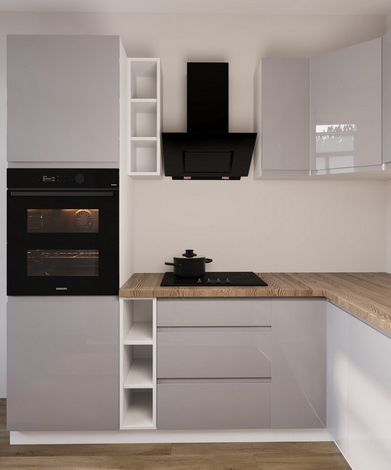 ROYAL24_MARKT Küchenzeile in U-Form K102-G780 - Velmora - Rundum gut organisiert, (Komplett Set), Hochwertig - Modern - Exklusiv. Bild 5