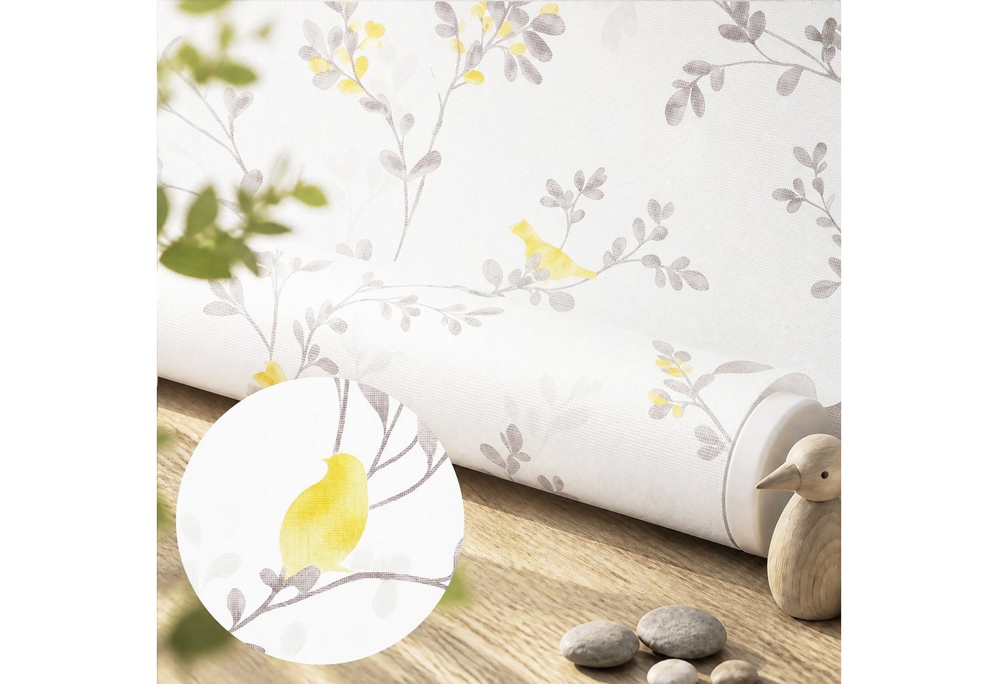 Rollo Seitenzugrollo mit Muster Verdunklungsrollo Klemmfix ohne Bohren, Sekey, Klemmfix, Klemmfix, 4 Designs, stufenlos verstellbar, lichtdurchlässig oder verdunkelnd