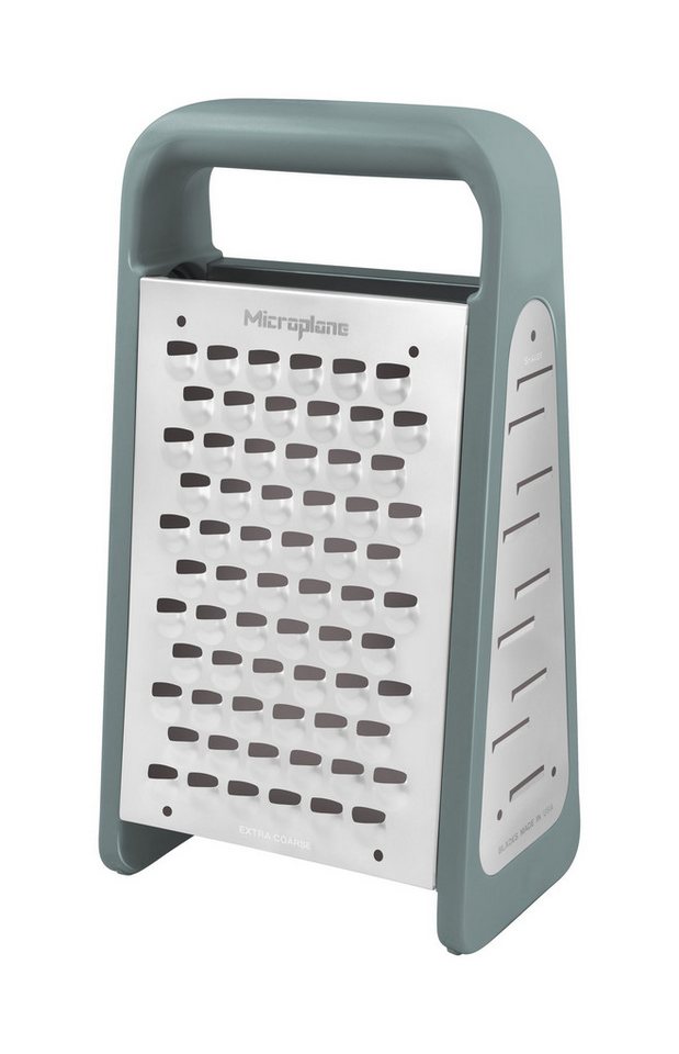 Microplane Küchenreibe Box Grater / Vierkantreibe PureCut – 5-in-1 – Eucalyptus Green 34742 Bild 3
