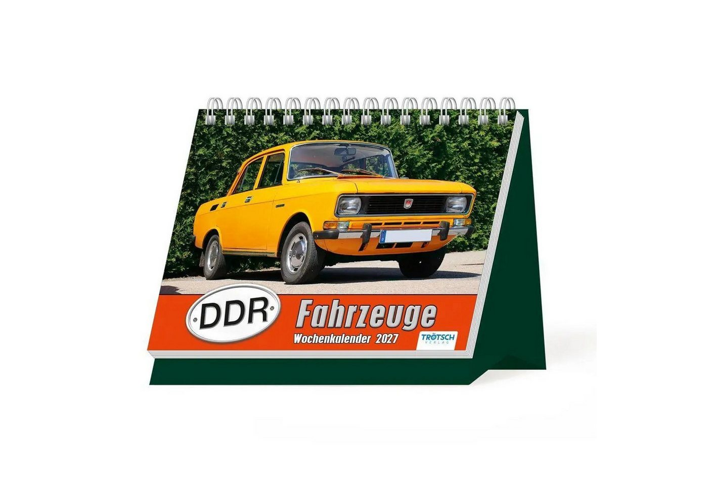 Trötsch Verlag Tischkalender TRÖTSCH - Aufstellwochenkalender DDR Fahrzeuge 2027 Bild 5