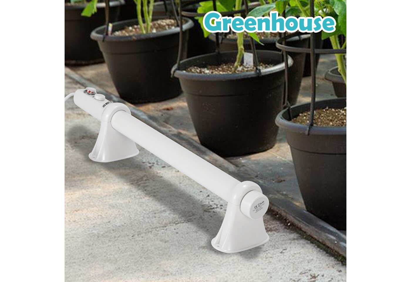 Clanmacy Gewächshaus Gewächshausheizung Gewächshaus 55-135 Watt 50-100 cm Heizung Ecoheat