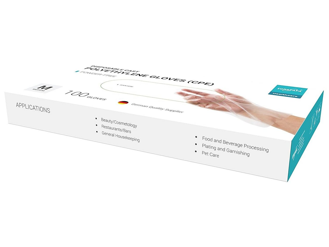 EUROPAPA Einweghandschuhe 100, 200, 300 Vorteilspack CPE transparenz Einweghandschuhe in Box (300-St., Einmalhandschuhe) latexfrei Gummihandschuhe puderfrei Handschuhe Bild 2