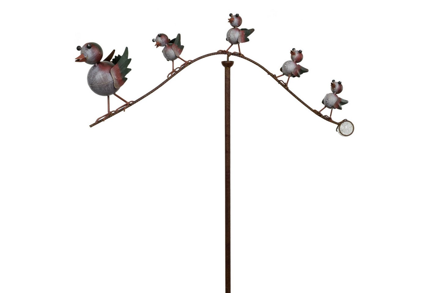 Moritz Gartenstecker Gartenstecker Vögel auf Ast mit Glaskugel 161 cm Bild 3
