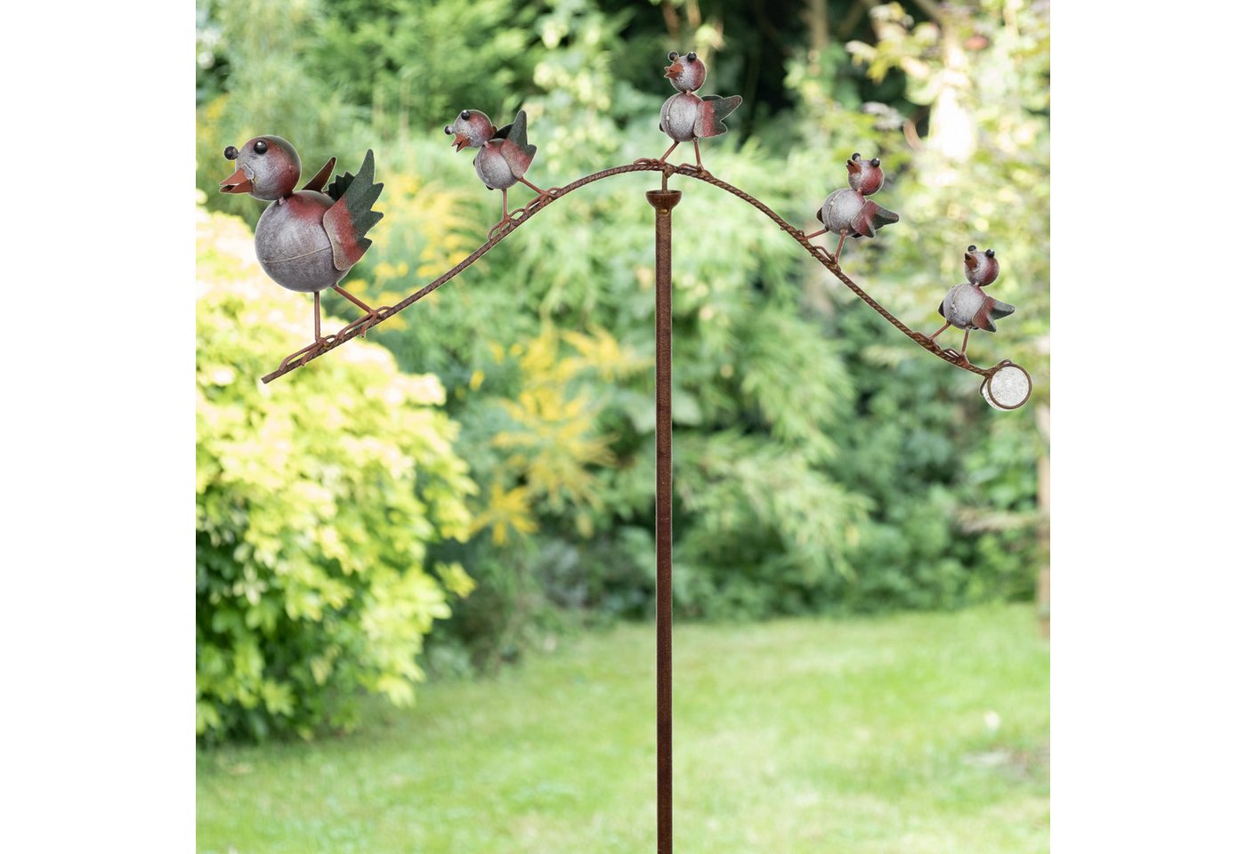Moritz Gartenstecker Gartenstecker Vögel auf Ast mit Glaskugel 161 cm Bild 4