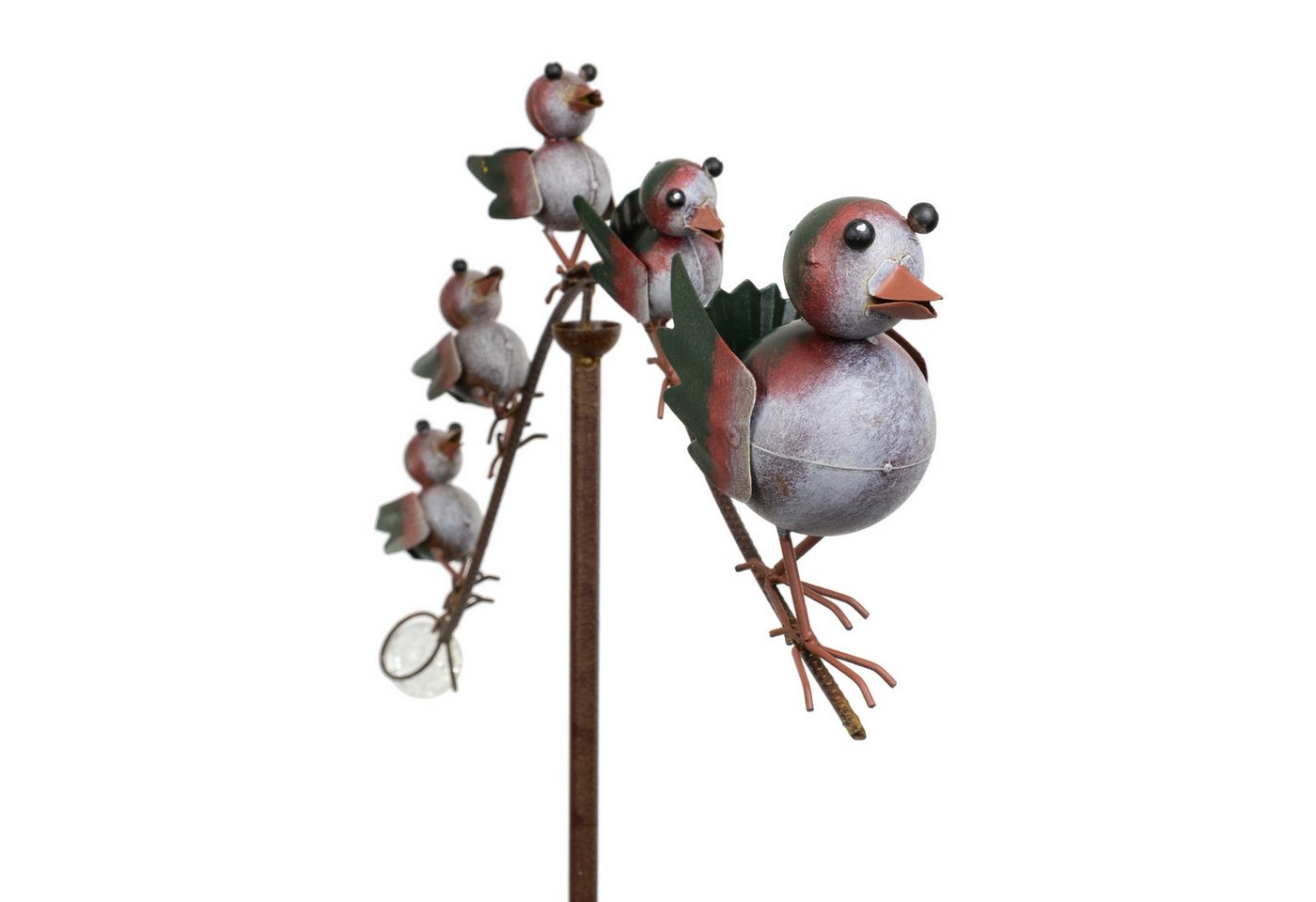 Moritz Gartenstecker Gartenstecker Vögel auf Ast mit Glaskugel 161 cm Bild 5
