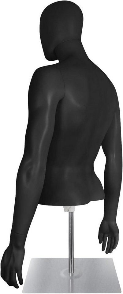 SHAREWIN Schneiderpuppe mit stabilem Metallfuß, Herren-Torso Schaufensterpuppe, höhenverstellbar 32–48 Zoll