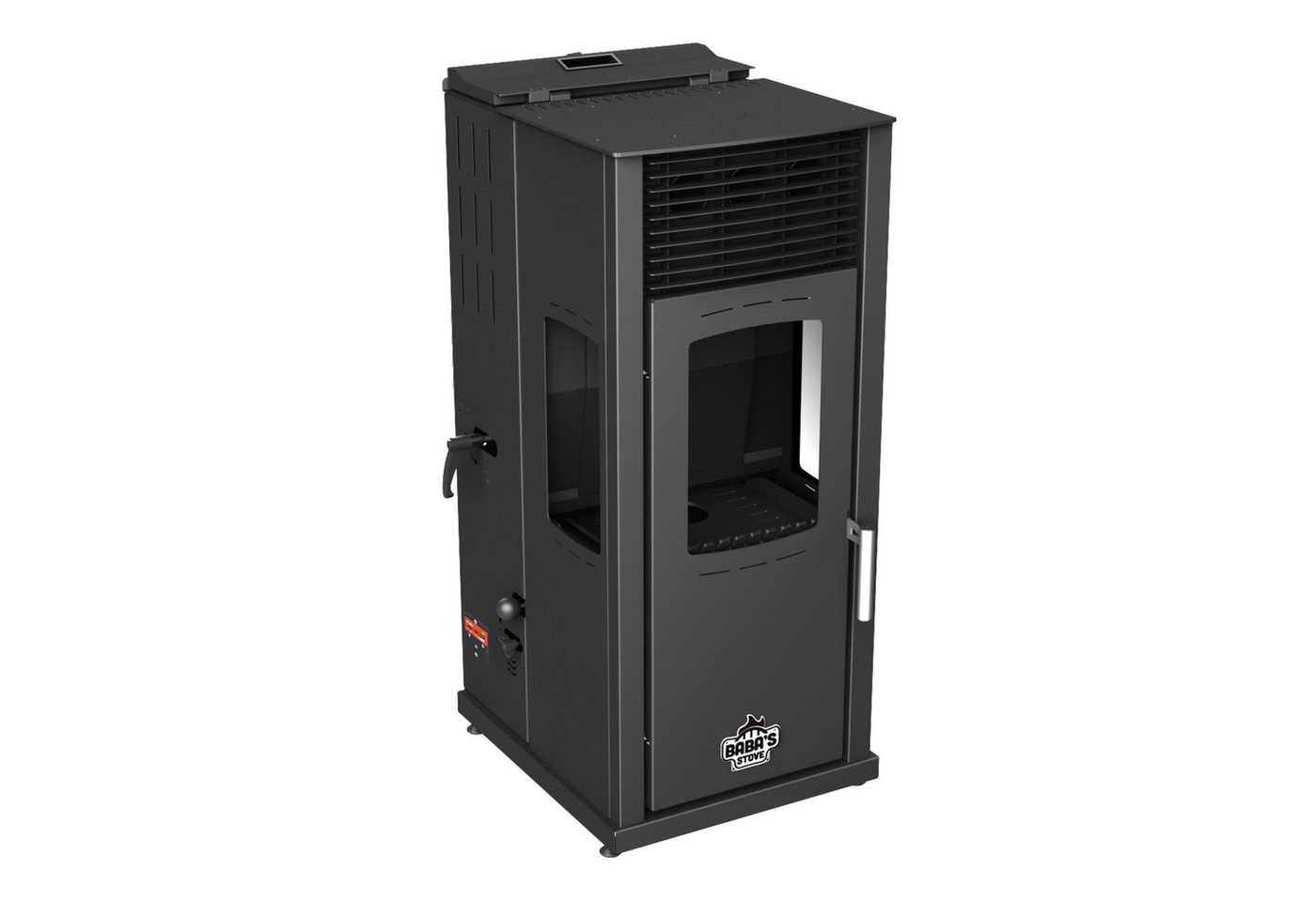 Baba's Kaminofen Eco Plus Hybridofen Pellets und Holz Kombiofen Pelletofen ohne Strom, 8 kW, Dauerbrand, Dauerbrandofen, Holzofen Holz Ofen Kamin Bild 2