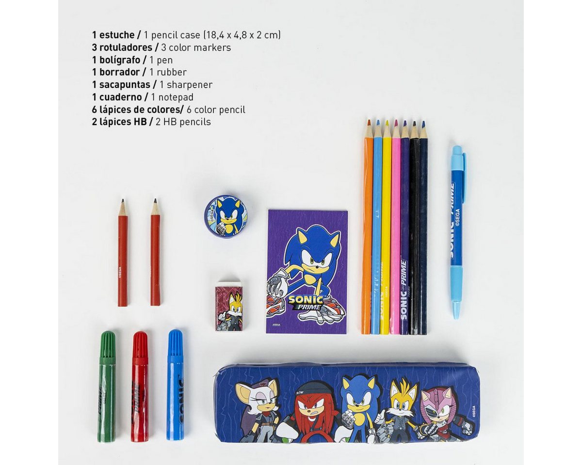 Sonic The Hedgehog Malvorlage Farbset für Kinder Mal- & Bastelspaß im praktischen Format Bild 3