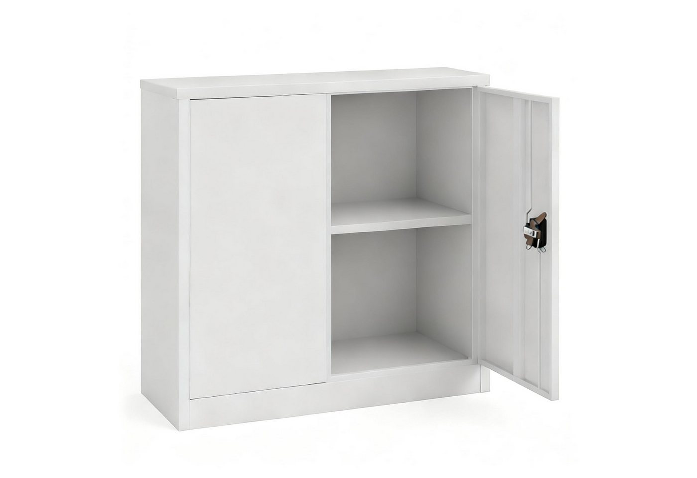 LagerZwei Aktenschrank Stahlschrank 90 x 90 x 40 cm abschließbar Bild 4