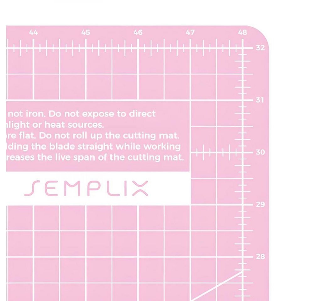 Semplix Schneideunterlage - Schneidematte beere-rosa (48 x 32 inch) Bild 3