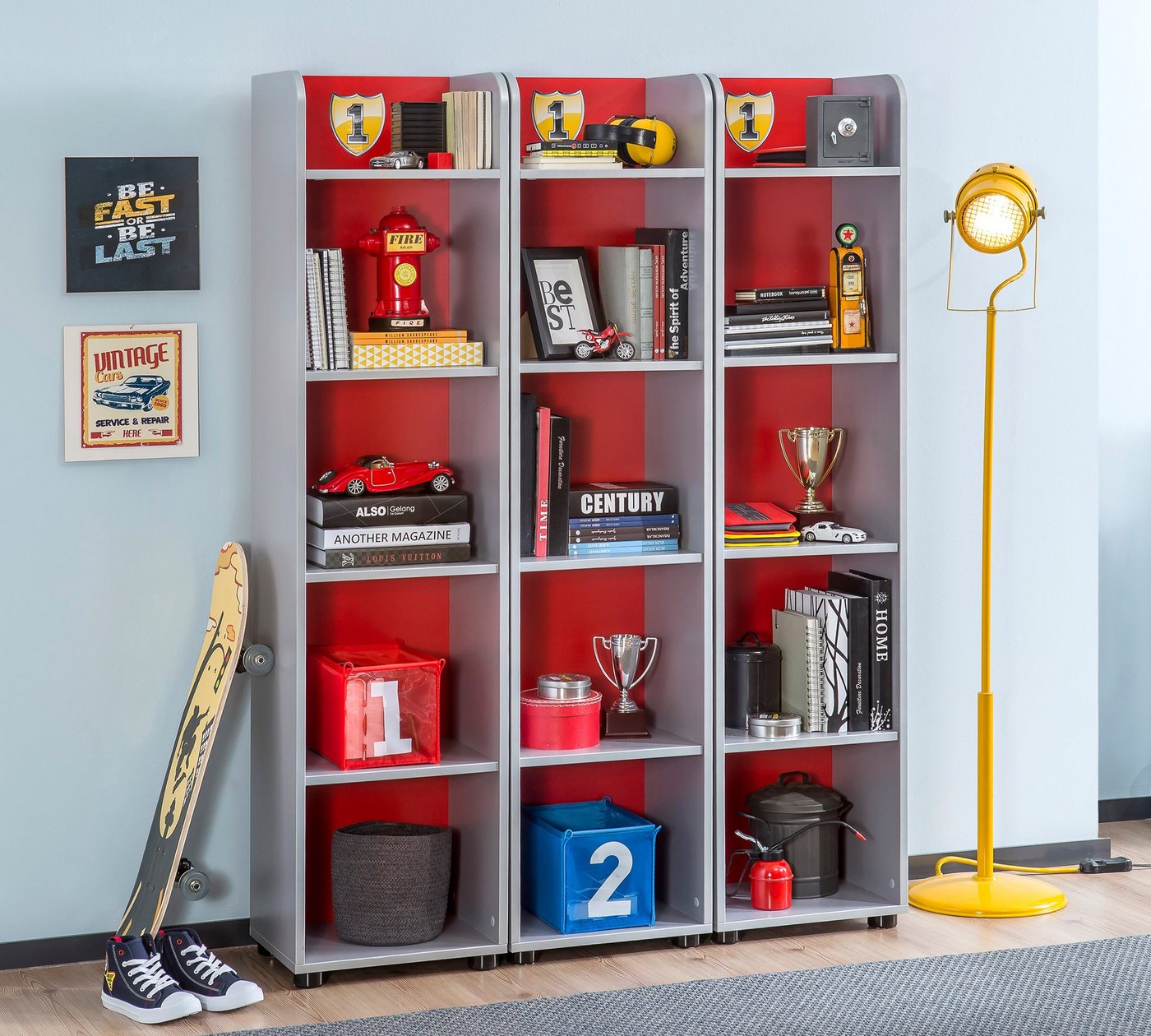 Möbel-Zeit Bücherregal RACECUP mit 5 Ablageböden Bild 2