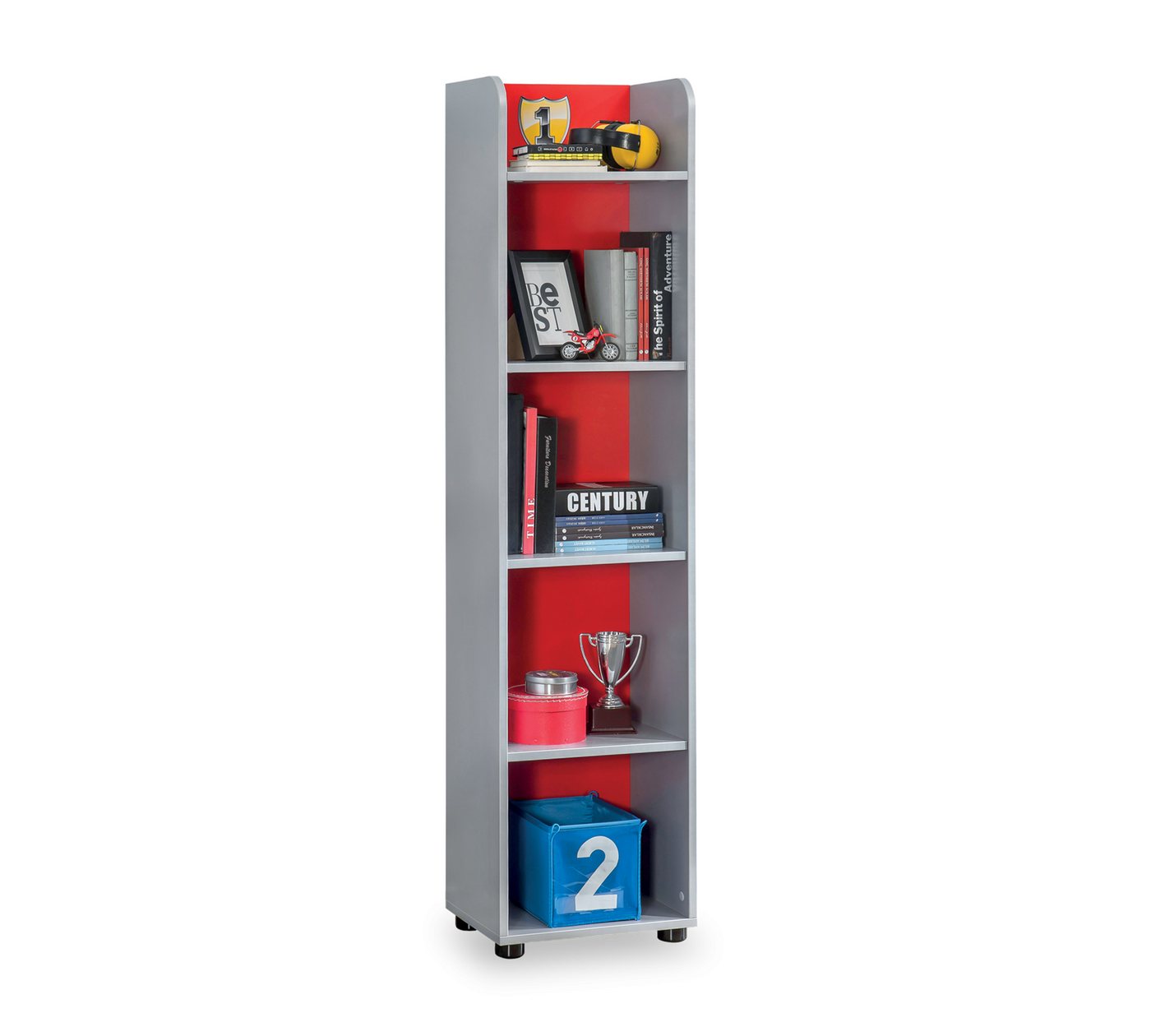 Möbel-Zeit Bücherregal RACECUP mit 5 Ablageböden Bild 3
