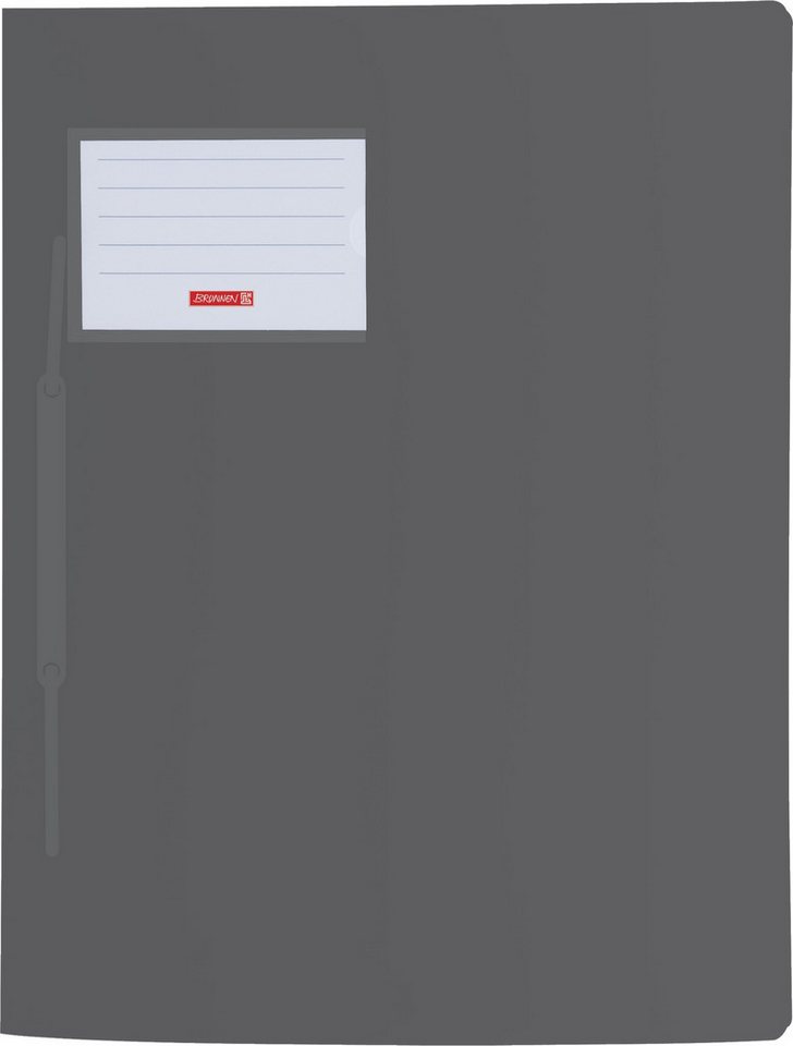 Baier & Schneider Schulheft Schnellhefter FACT!pp A4 transluzente PP-Folie onyx, mit Namensschild Bild 3