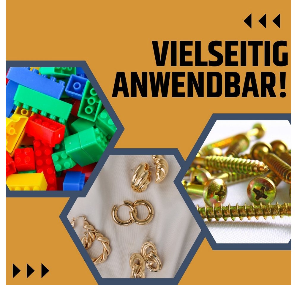 GarPet Sortimentskasten Sortimentskasten 16 Fach Schrauben Sortierbox Kleinteilemagazin Box Bild 5