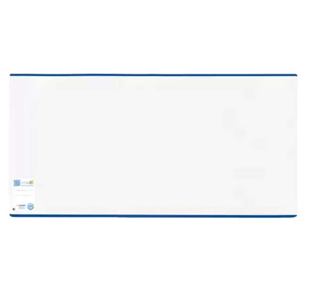 HERMA Schulheft Buchschoner transparent mit blauem Rand 267 x 540 mm, Verschweißter Kantenschutz