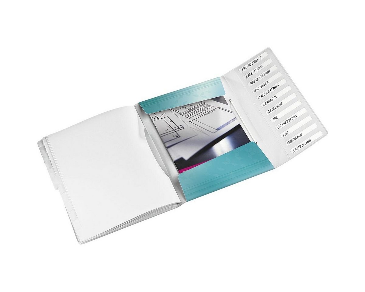 LEITZ Organisationsmappe WOW 4634, Ordnungsmappe mit 12 Fächern, A4 Bild 3