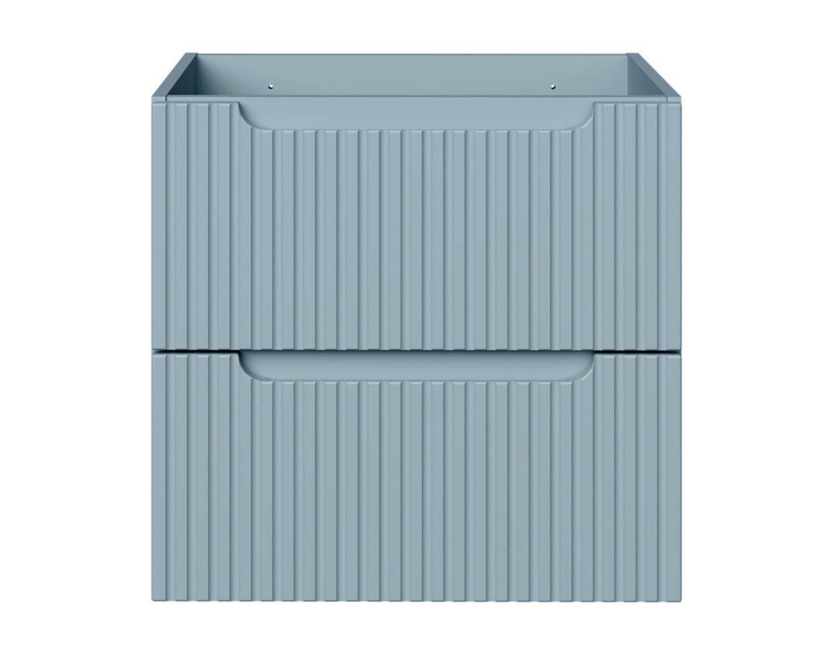 einfachgutemoebel Waschtisch-Set ILUNA Blue Waschtisch 60cm babyblau mit Keramik Einbaubecken, (Badmöbel Set, 1-St., Waschtisch Unterschrank) Bild 5