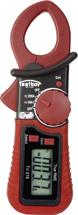 Testboy - tv 218 Stromzange digital cat iii 300 v Anzeige (Counts): 4000