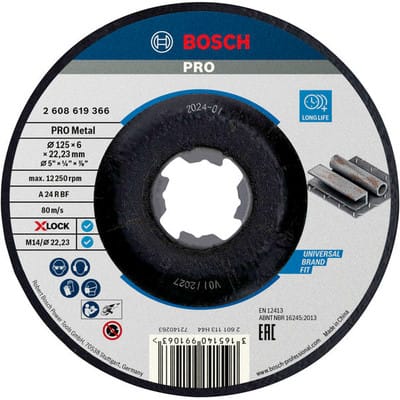 Bosch PRO X-Lock Schleifsch.,125x6x22.23m - 2608619366