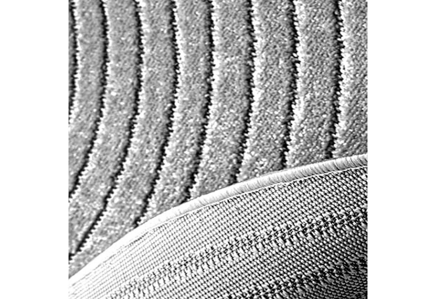 Carpetia Outdoorteppich Modernes Musterdesign, rund, Höhe: 5 mm, wetterfest, pflegeleicht, strapazierfähig