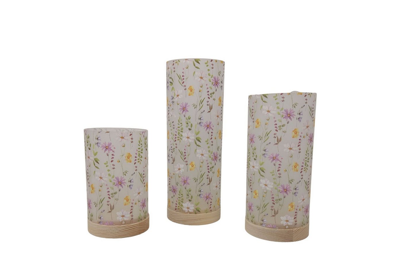 formano Tischleuchte Streublumen, LED, mit Timerfunktion, Mehrfarbig, Blumen, H: 25cm