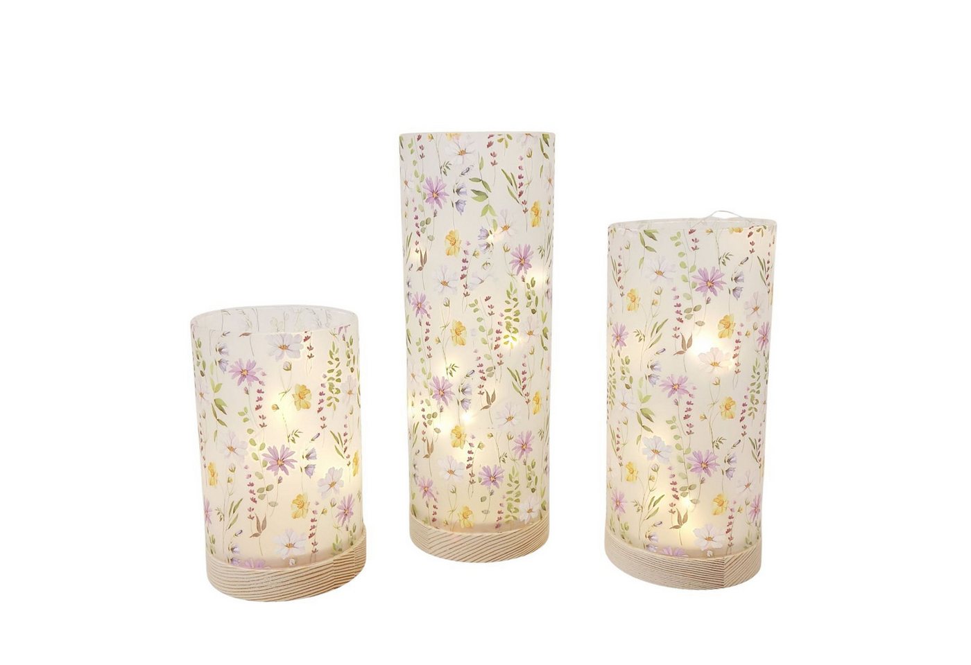 formano Tischleuchte Streublumen, LED, mit Timerfunktion, Mehrfarbig, Blumen, H: 25cm Bild 5