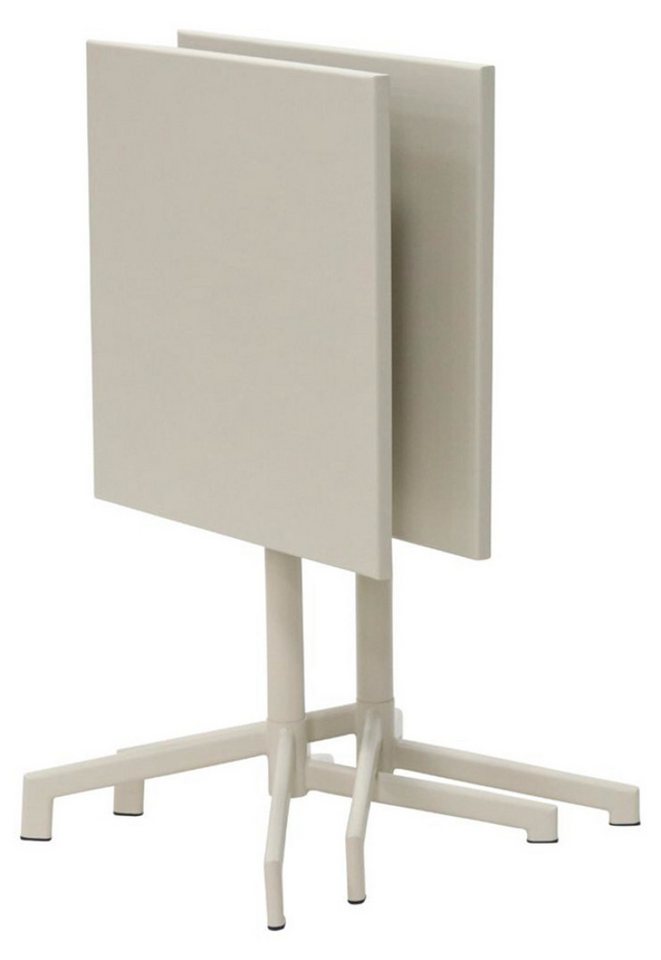 Schou Gartentisch Adam Garten-Cafétisch 60x60 cm klappbar sandfarben
