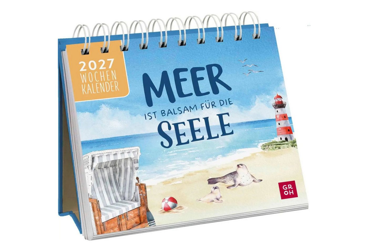 groh Verlag Tischkalender Mini-Wochenkalender 2027: MEER ist Balsam für die Seele Bild 3