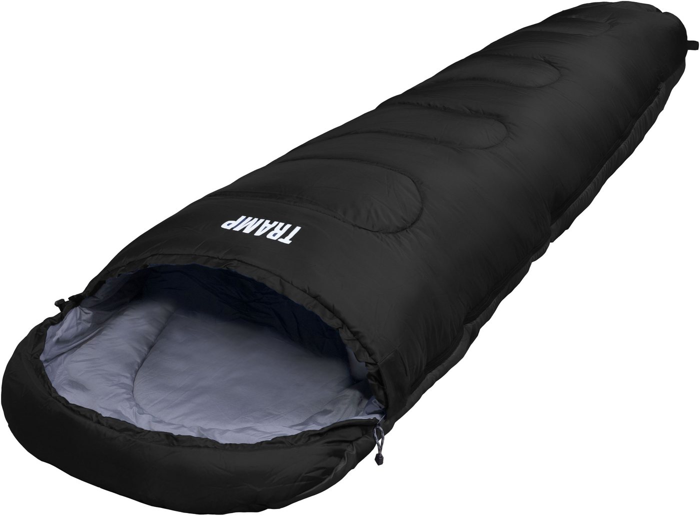 EXPLORER Mumienschlafsack TRAMP Camping Schlafsack 230x80x55cm Outdoor (9°C bis -9°C warm Frühling/Sommer/Herbst Reise Festival), kombinierbar leicht 1300g Bild 3