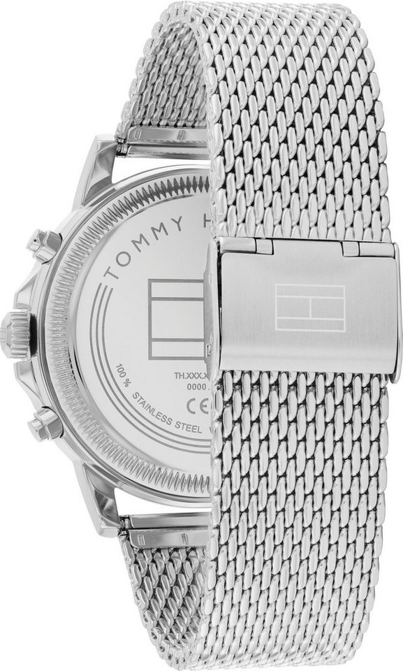 Tommy Hilfiger Multifunktionsuhr STEWART 1710609, Quarzuhr, Armbanduhr, Herrenuhr, Edelstahlarmband, analog Bild 2