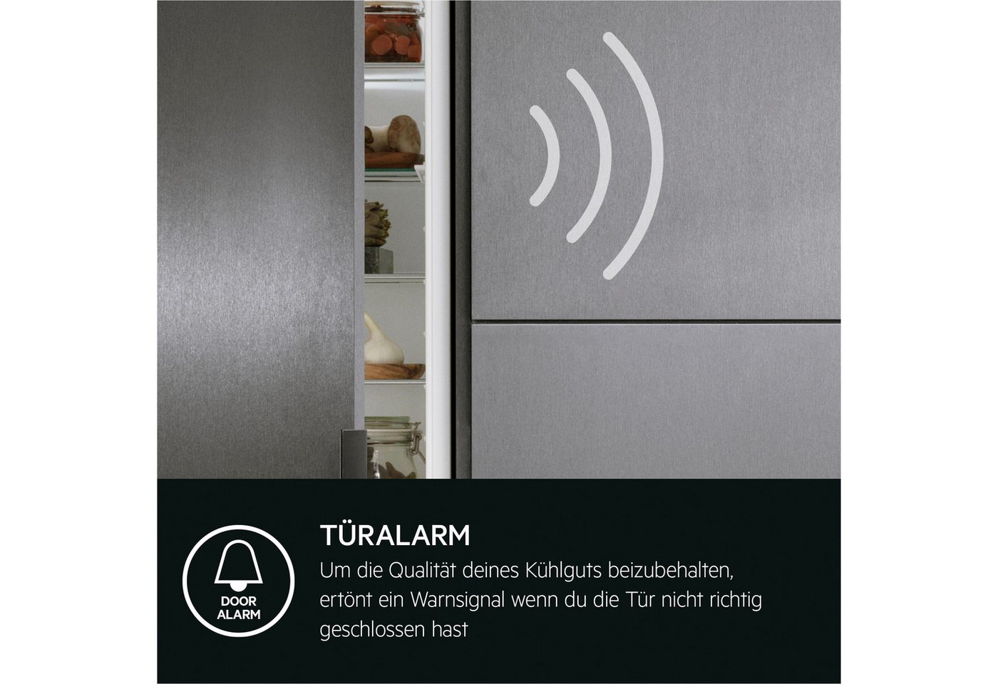 AEG Einbaukühlschrank Serie 5000 TSF5O12EF, 122,5 cm hoch, 55,6 cm breit, 137 L, variable Glasablagen bis zu 25 kg belastbar, Touch, Festtür Bild 3