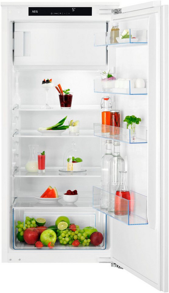 AEG Einbaukühlschrank Serie 5000 TSF5O12EF, 122,5 cm hoch, 55,6 cm breit, 137 L, variable Glasablagen bis zu 25 kg belastbar, Touch, Festtür Bild 4