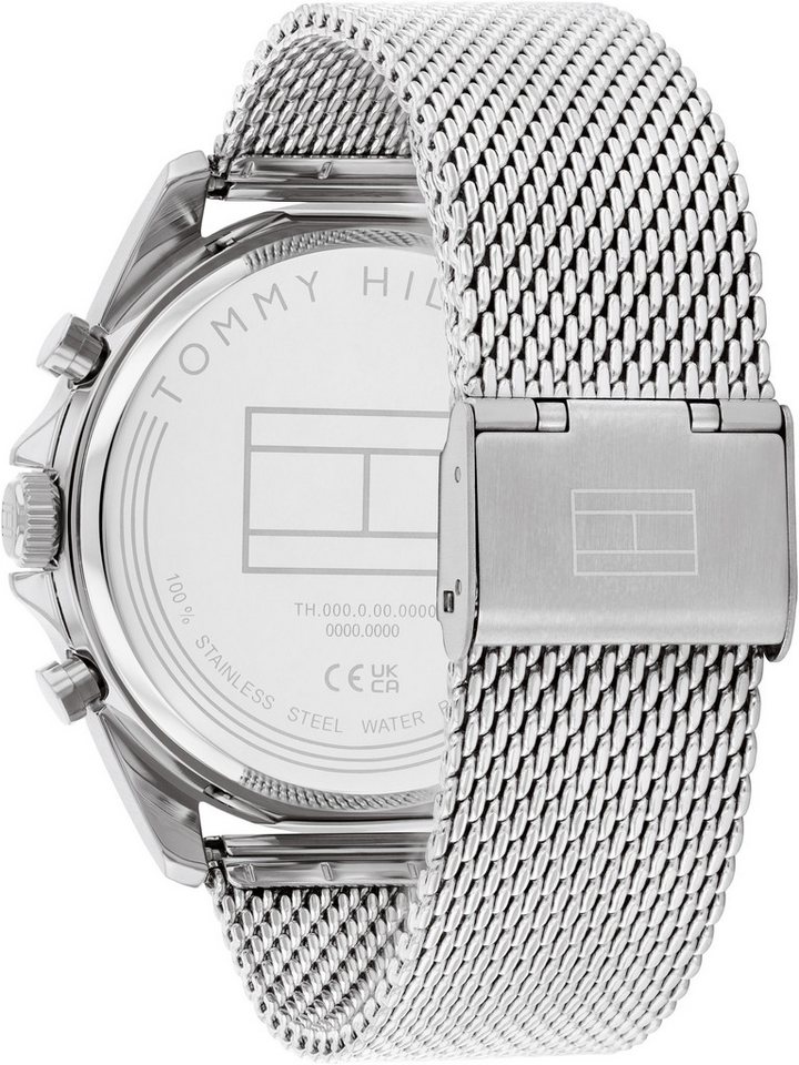 Tommy Hilfiger Multifunktionsuhr BAKER 1710647, Quarzuhr, Armbanduhr, Herrenuhr, Edelstahlarmband, analog, Tag Bild 3