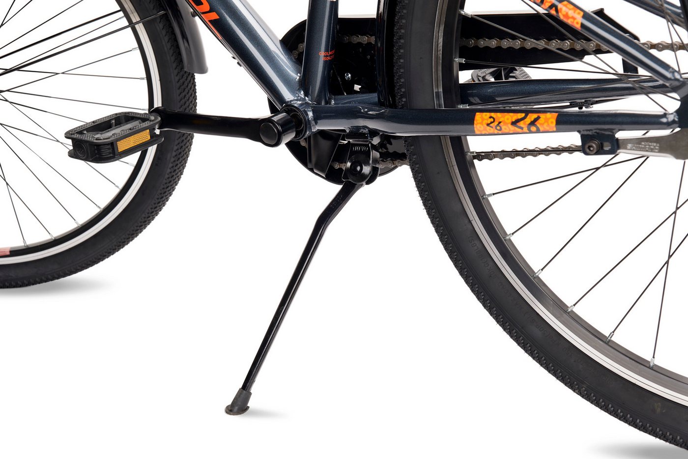 S’COOL Jugendfahrrad S'COOL troX, 3 Gang Shimano, Nabenschaltung, 26 Zoll, Jugendliche, mit Gepäckträger und Schutzblech Bild 5
