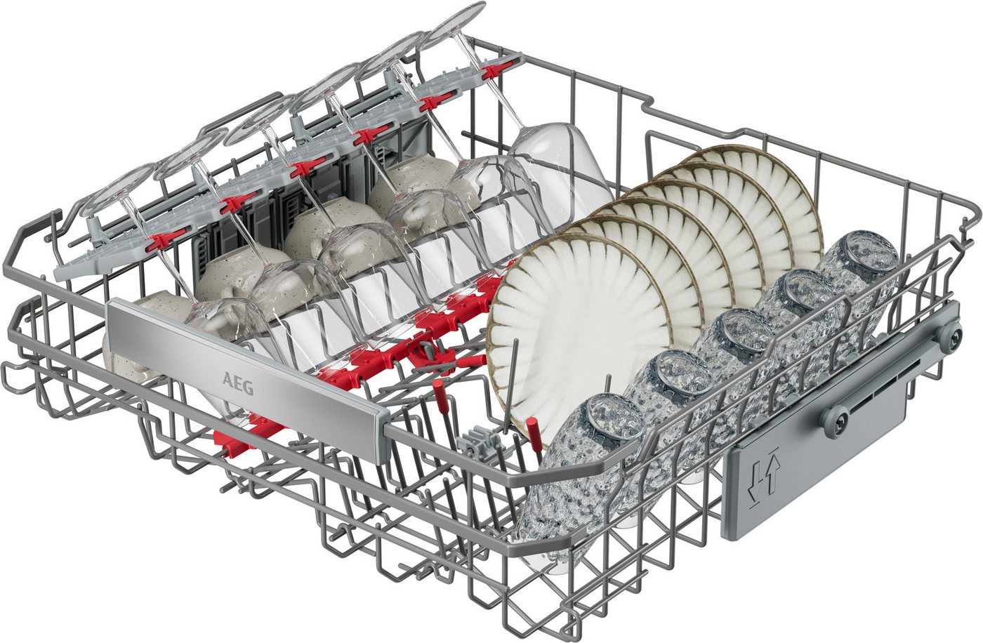 AEG Unterbaugeschirrspüler 8000 GU8200B2SCM, Wasserparende Spülmaschine mit nur 8,4 l kraftvoll gegen Eingebranntes Bild 5