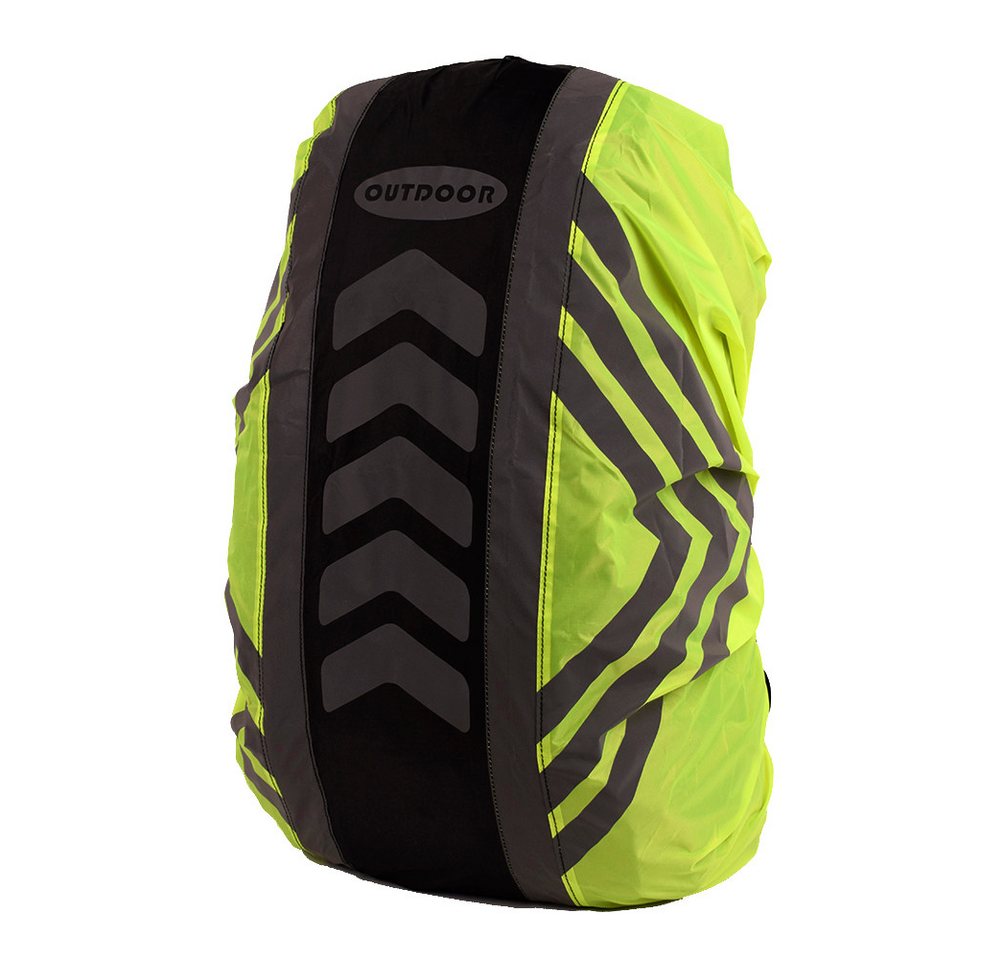 Illes-Laedchen Rucksack-Regenschutz Wasserdichte Rucksack Regenhülle mit Reflektoren (Rucksackhülle), sicher & sichtbar bei jedem Wetter viele Größen und Farben Bild 2