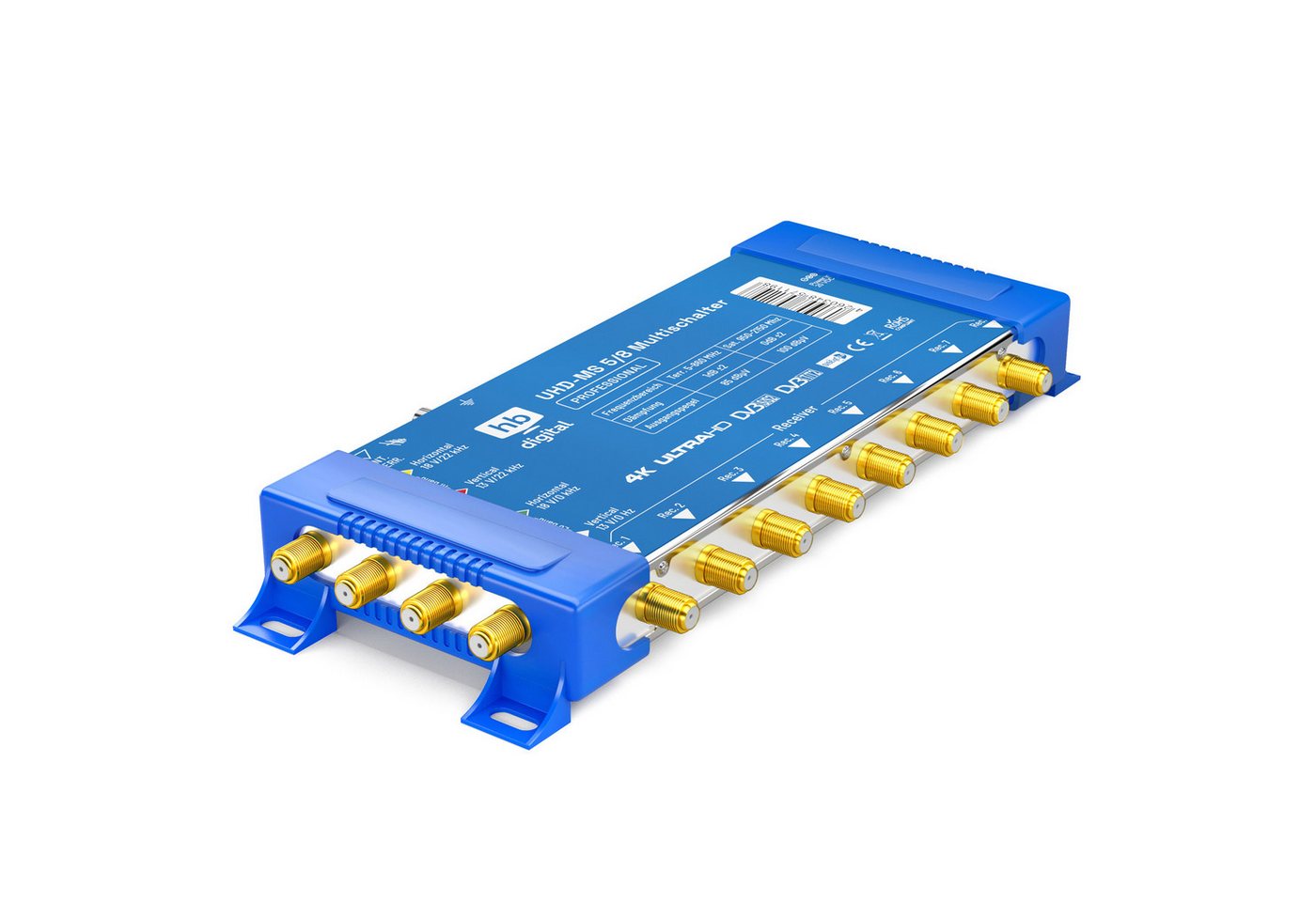 HB-DIGITAL SAT-Multischalter SAT Multischalter UHD-MS 5/8 bis zu 8 Teilnehmer, Der Multischalter SQMS 5/8 arbeitet ausschließlich mit Quattro LNB´s Bild 4