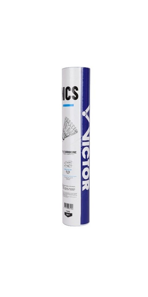 VICTOR Badmintonball NCS Carbonsonic weiss Dose 12er, Geschwindigkeit: 77