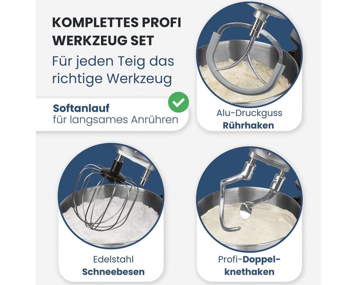 ProfiCook Küchenmaschine PC-KM 1338, ProfiCook® Küchenmaschine, 2000W Knetmaschine Bild 5