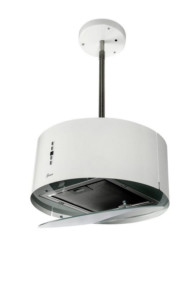GURARI Inselhaube GCH I 237 WH 50 // Dunstabzugshaube 50cm, 860m³/h,Umluft Inselhaube,Weiß Bild 4