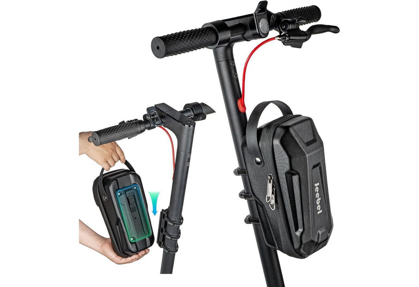 LuxusKollektion Fahrradständer Scooter Lenkertasche wasserdicht Elektroroller Kopfgriff Vorne Bild 2