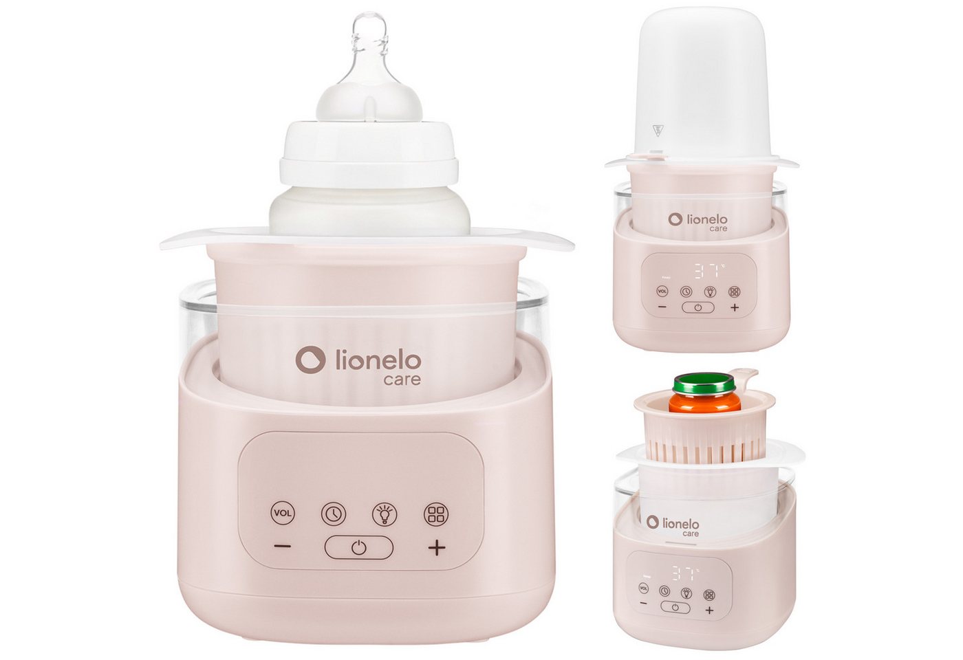 lionelo Babyflaschenwärmer THERMUP 4.0, Herausnehmbarer Behälter/6 Modi/400 W/Nachtlicht Bild 4