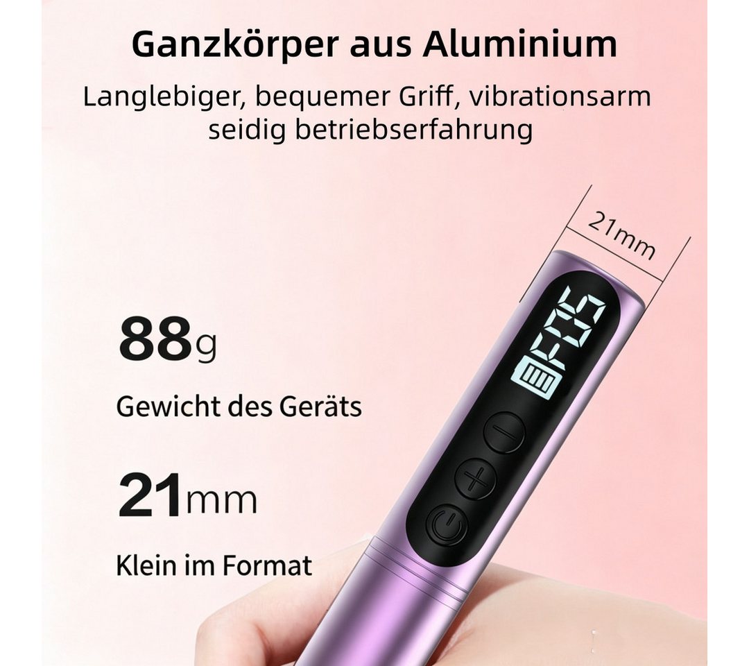inschimmer Maniküre-Pediküre-Set Elektrische Nagelfräser mit LCD-Display 12 in 1 Kabellose Nagelfeile Bild 2