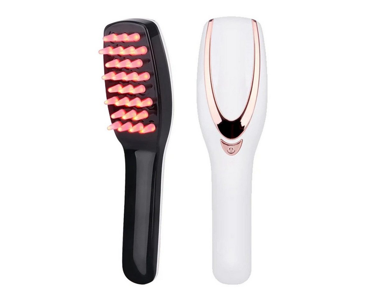 Toomoke Elektrohaarbürste Elektrische Kopfhaut Massage Bürste,3 in 1 Phototherapie-Massage-Kamm, Reduzieren Sie Haarausfall Haarpflege Bild 4