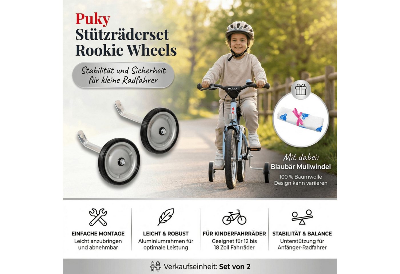 Kinderhaus Blaubaer Stützrad Stützräder TOP Bild 5