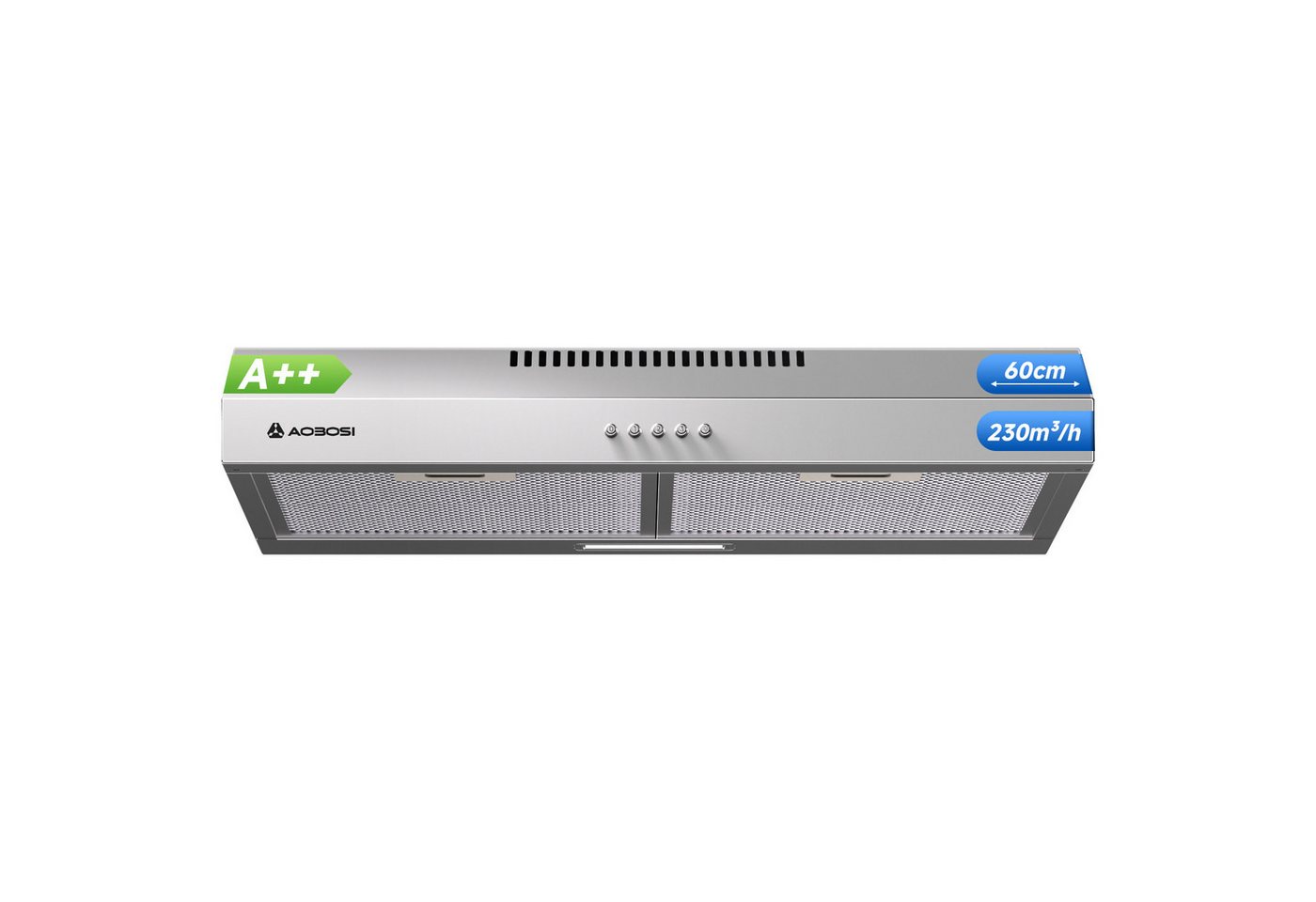 AMZCHEF Unterbauhaube TZ-CE-TF51OT60A21-AC-I2-BU Dunstabzugshaube 60cm, A++, 3 Stufen, Edelstahl Bild 2