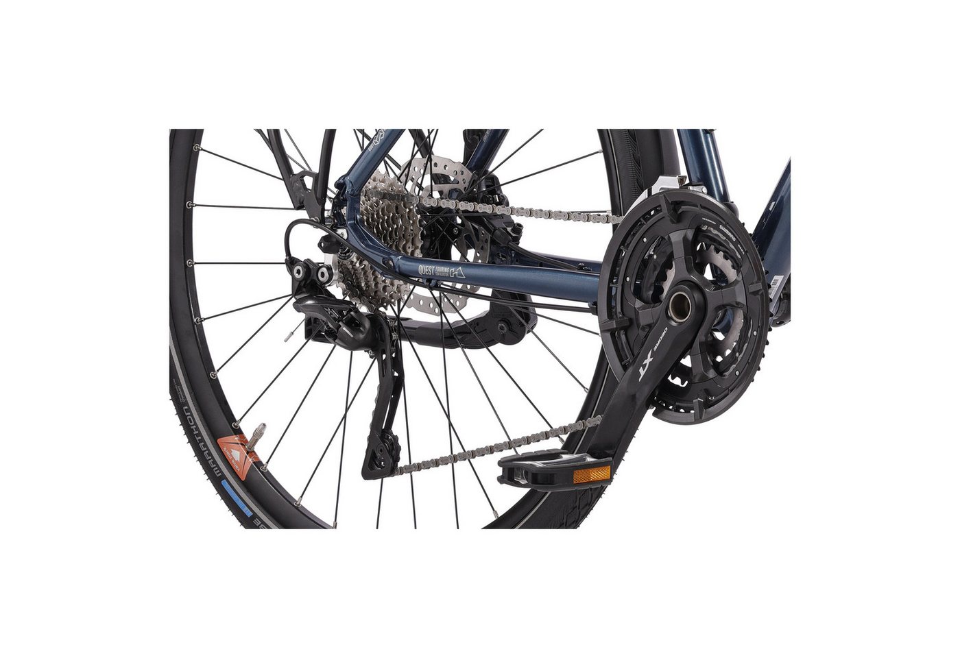 Airtracks Trekkingrad 28 Zoll Herren Trekking Fahrrad Creon QUEST Bike, 30 Gang, Kettenschaltung, (Shimano 30 x Gang DEORE XT RD-T8000 SGS), Blau - Rahmenhöhen 50cm 55 cm 60 cm » Modeljahr 2026 Bild 3